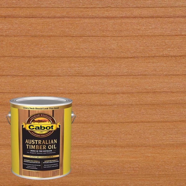 Cabot Australian Timber Oil Transparent Honey Teak Oil-Based Australian Timber Oil 1 gal 140.0003458.007 - main